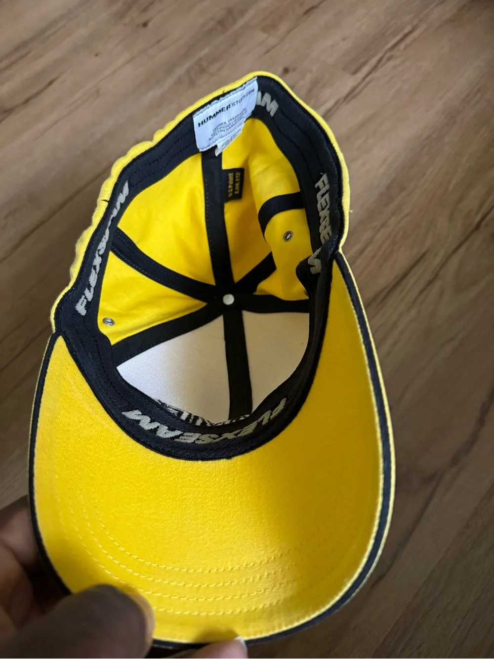 Kids' Yellow Baseball Cap with Black Logo - Casual Sun Hat